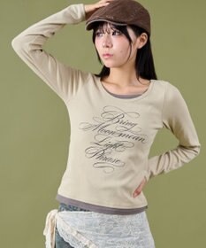 WEGO レイヤードグラフィックTOP