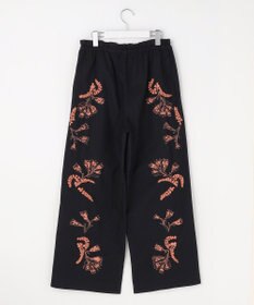 自由区 【カトリエムブーケ】Broderie a motifs floraux 刺繍パンツ