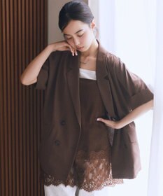 earth music&ecology レーストリムキャミソール