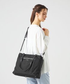 LA BAGAGERIE コーデュラ×リサイクルレザー　スクエアトート