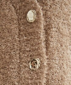 WEGO 【ANGIE VINTAGE】リボンヤーンVネックニットカーディガン