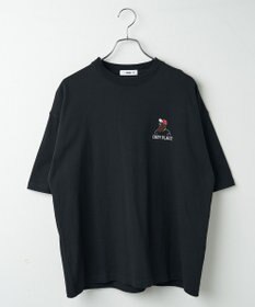 WEGO ヒゲサガラ刺繍Tシャツ