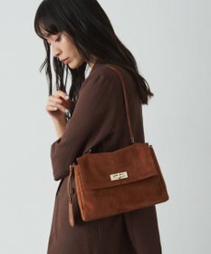 russet スエードフラップミニトートバッグ(CE-1722-WEB)