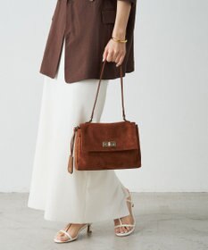 russet スエードフラップミニトートバッグ(CE-1722-WEB)