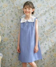 組曲 KIDS 【150-160㎝】カーブカラー ワンピース