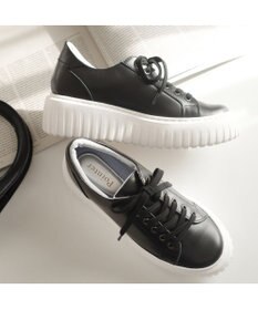 Pointer 日本製 レースアップ厚底スニーカー