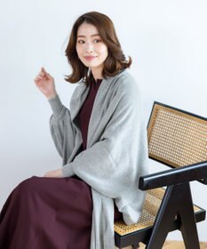 Tiaclasse 【洗える】ストール風カーディガン