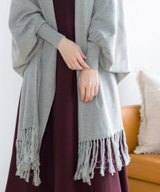 Tiaclasse 【洗える】ストール風カーディガン