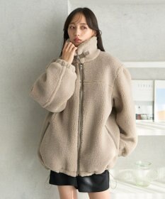 earth music&ecology ボアルーズブルゾン