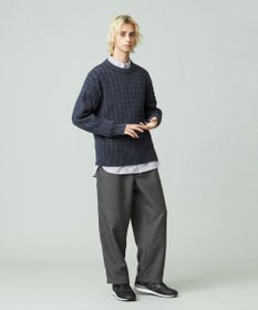 J.PRESS YORK STREET 【UNISEX】ピグメントコットン ケーブルニット