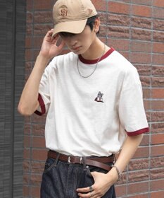 WEGO ワンポイント刺繍リンガーT（SS）