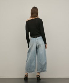 GRACE CONTINENTAL ラメリブクルーニットトップ