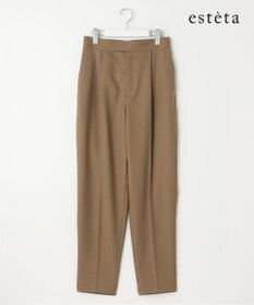 23区 【エステータ】ウールツイル ワイドテーパード パンツ