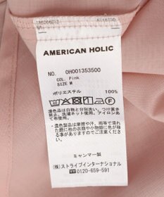 AMERICAN HOLIC 【イージーケア】シアーラウンドシャツ