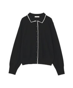 Green Parks ここちニット衿付き配色プルオーバー