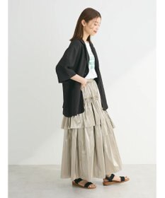 Green Parks ・ＥＬＥＮＣＡＲＥ　ＤＵＥ　メタリックティアードスカート