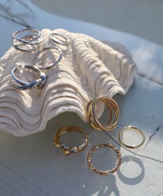 Tiaclasse 【4点セット】クロスデザインリング　アソートセット