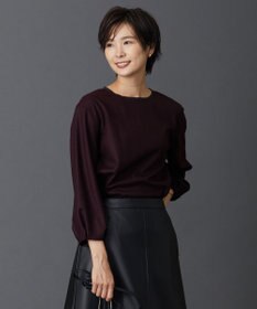 J.PRESS LADIES L 【イージーケア】ウールスムースジャージー カットソー