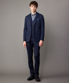 JOSEPH ABBOUD 【オーガニックコットン・柔らかな肌触り】カラーストライプ シャツ