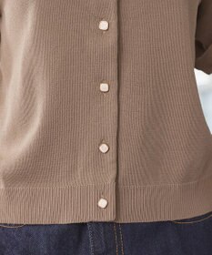 Tiaclasse  【洗える】ハーフスリーブサマーニットカーディガン