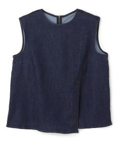 UNFILO 【セットアップ着用可】UNFILO DENIM light ノースリーブブラウス インディゴ