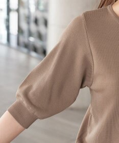 Tiaclasse  【洗える】ハーフスリーブサマーニットカーディガン