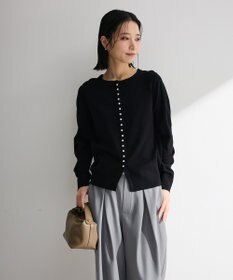 Green Parks パール調ボタン付き２ＷＡＹニットプルオーバー