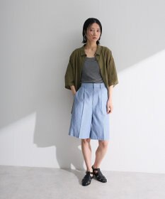 Green Parks ・ELENCARE DUE ストライプショートパンツ