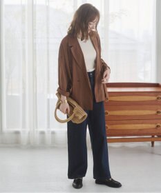 WEGO 【ANGIE VINTAGE/SMLサイズ展開】ワイドストレートデニムパンツ