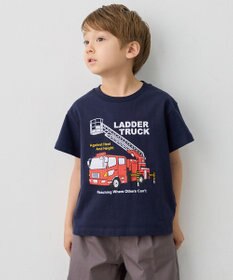 ANY KIDS 【洗濯機可能】はたらく車プリント 半袖Tシャツ