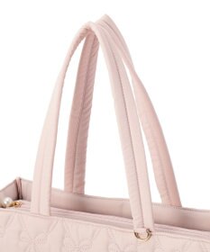 Maison de FLEUR 撥水加工リボンキルティングトートバッグ