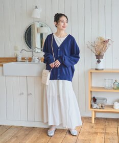 WEGO 【ユニセックス着用ITEM/MLサイズ展開】ドロップショルダーカーディガン