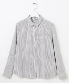 J.PRESS LADIES L 【洗える】BEZ ドビーストライプ シャツカラー ブラウス