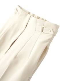 YECCA VECCA サイドベルテッドハイウエストパンツ