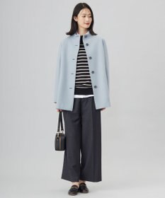 J.PRESS LADIES L ショートビーバー ボトルネック コート