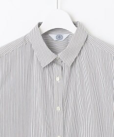 J.PRESS LADIES L 【洗える】BEZ ドビーストライプ シャツカラー ブラウス