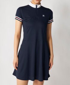 FILA GOLF／marie claire 【FILA GOLF】ハーフジッププリーツワンピース