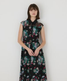 GRACE CONTINENTAL ブーケフラワー刺繍ワンピース