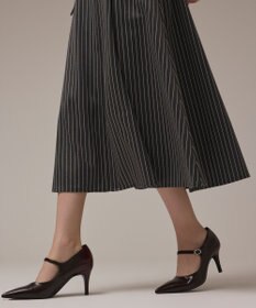 GRACE CONTINENTAL ストライプジャージワンピース