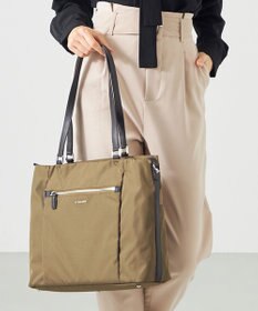 LA BAGAGERIE コーデュラ×リサイクルレザー　スクエアトート