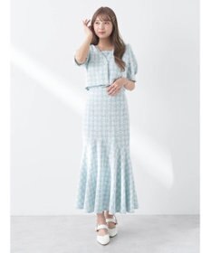 earth music&ecology ＳＥＴ２点　カットソーツィードアンサンブル