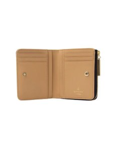 LANVIN en Bleu リュクサンブールハート 二つ折りLファスナー財布