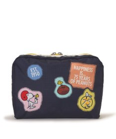 LeSportsac EXTRA LARGE RECTANGULAR COSMETIC/ピーナッツパッチワークコスメティック