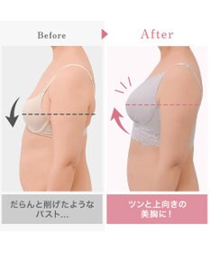 BRADELIS New York 【BRADELIS NewYork peace】綿混ストレッチハイブリッドハートカップブラ25 ブラデリス 吸汗 速乾機能 補正 ブラジャー