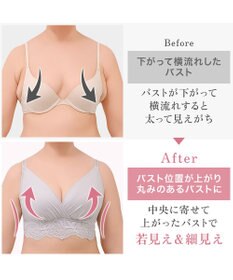 BRADELIS New York 【BRADELIS NewYork peace】綿混ストレッチハイブリッドハートカップブラ25 ブラデリス 吸汗 速乾機能 補正 ブラジャー