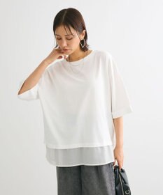 Green Parks ５分袖裾シアードッキングチュニック