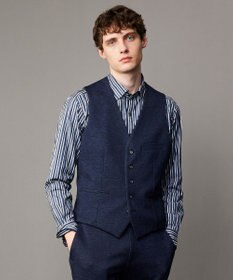 JOSEPH ABBOUD 【オーガニックコットン・柔らかな肌触り】カラーストライプ シャツ