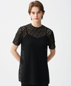 uncrave ジオメトリックレース ブラウス