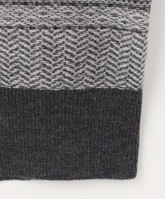 JOSEPH ABBOUD 【キングサイズ・ストレッチ/スウェードタッチ/JAPANファブリック】ジャガード柄 プルオーバー ニット