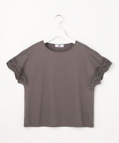 J.PRESS LADIES S 【一枚で着映え・シーンレスに活躍】コットンスムース レースデザイン カットソー